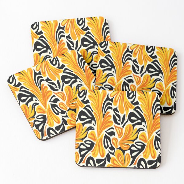 Item preview, Gold & Black Abstract Pattern designed and sold by ViaARTfactory.