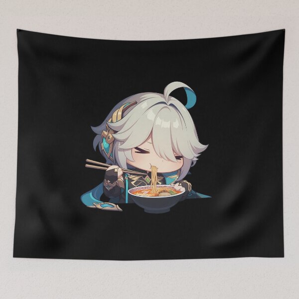 Item preview, Alhaitham Genshin Impact Kawaii Ramen Chibi Anime Moment designed and sold by Raslbazola.