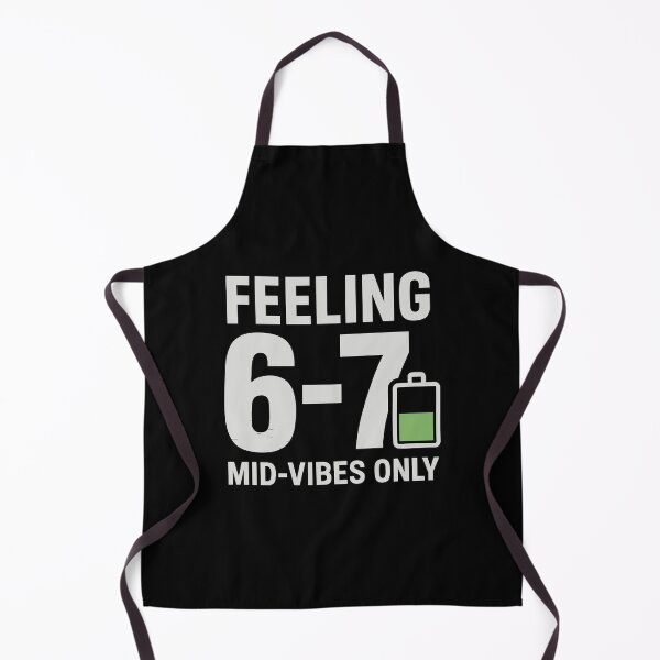 Item preview, Feeling 6-7 Meme | Mid-Vibes Only Funny Battery Design designed and sold by Basferr..