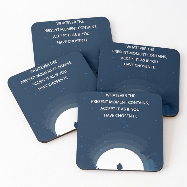 Item preview, Blue Buddha Quotes Motivational Inspirational Accept the Present Moment Buddhism designed and sold by subarashii11.