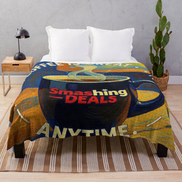 Item preview, coffee is great van gogh style colorful design designed and sold by SmashingDeals.
