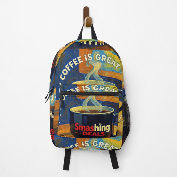 Item preview, coffee is great van gogh style colorful design designed and sold by SmashingDeals.