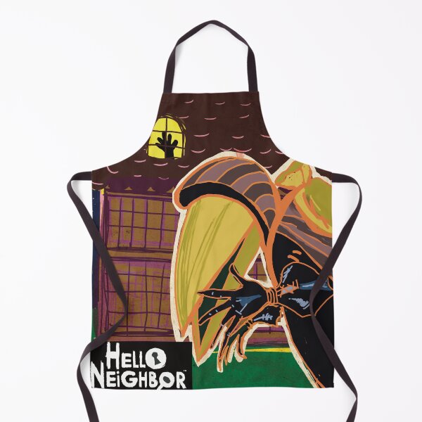 Item preview, The Guest Hello Neighbor Fan Art Creepy Horror stealth Game Illustration designed and sold by empressbat merch.
