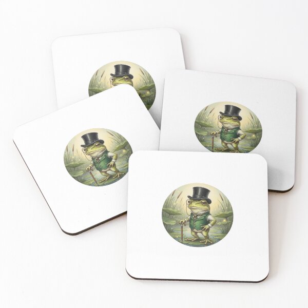 Artikelvorschau, Eleganter Frosch entworfen und verkauft von The Cozy Cauldron.