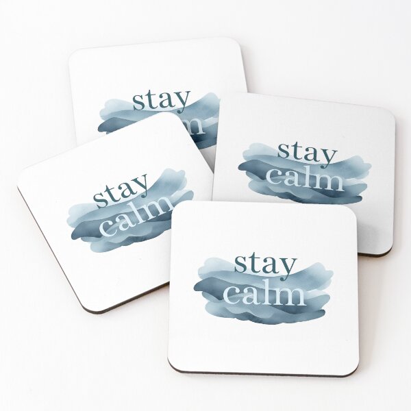 Item preview, Stay Calm, Minimal Mindfulness & Positive Vibes Sticker designed and sold by Moodune.