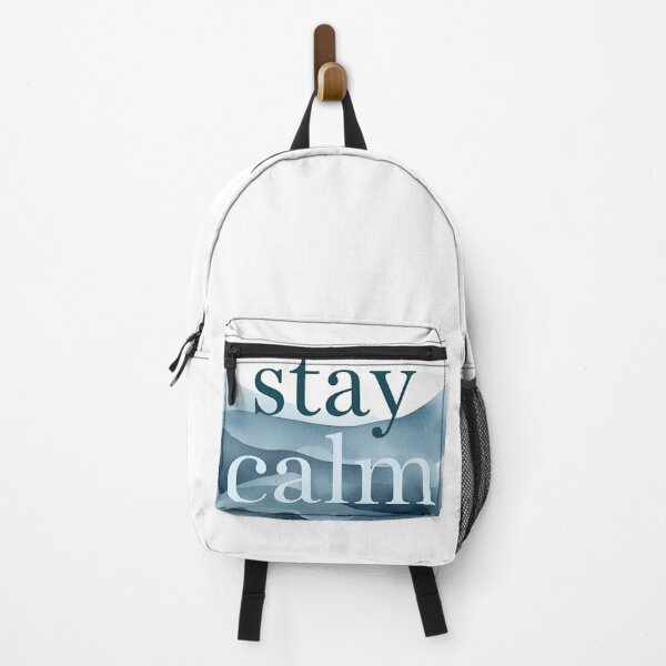 Item preview, Stay Calm, Minimal Mindfulness & Positive Vibes Sticker designed and sold by Moodune.