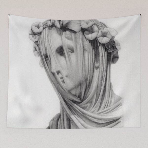 Item preview, Veiled Marble Statue designed and sold by damsamiam.