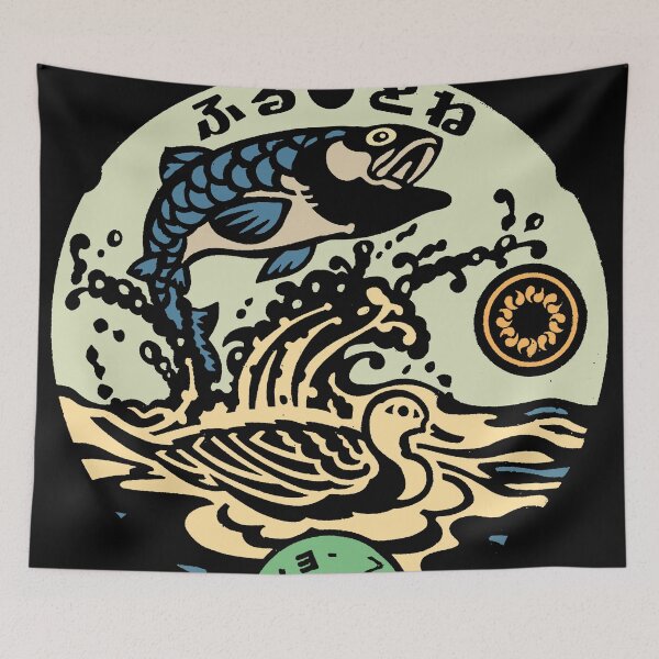 Item preview, Fish and Duck on Manhoel in Japan - Color Cutout designed and sold by mattraski.