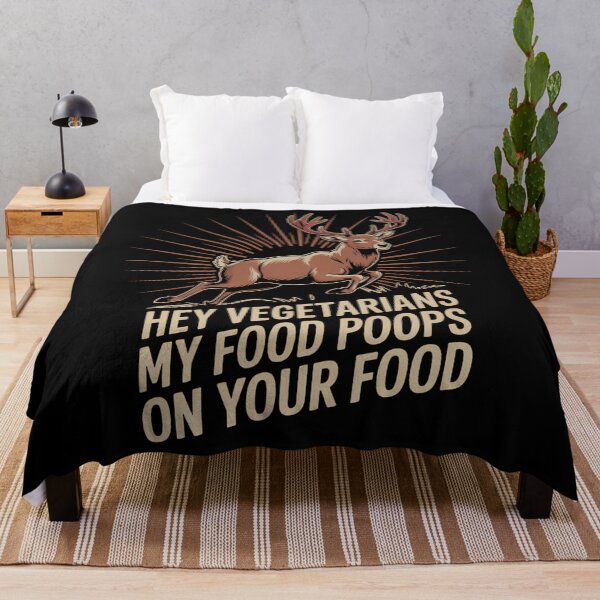 Item preview, Funny Hunting Saying Deer Hunter Vegetarian Food designed and sold by Sea4Adventures.