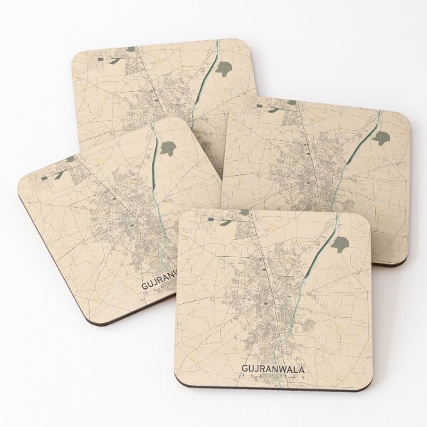 Item preview, Gujranwala City Map of Punjab, Pakistan - Vintage designed and sold by deMAP.