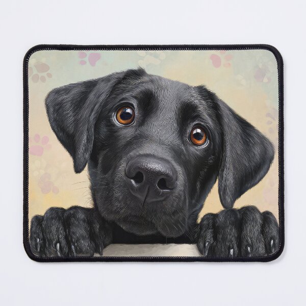 Item preview, Black Lab Peeking over Wall 02 designed and sold by Elisabeth Lucas.