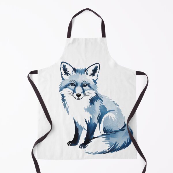 Item preview, Blue Fox Art - Minimalist Watercolor Woodland Animal Illustration designed and sold by Random Candy Studio.