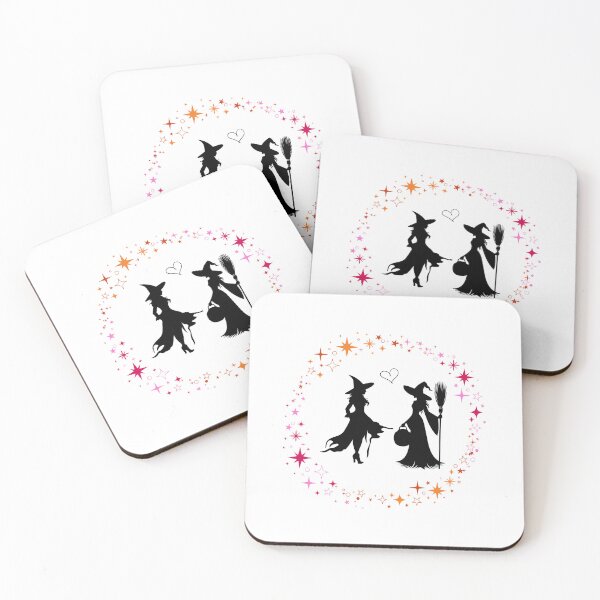 Item preview, Witches in love (white/black) designed and sold by Galaxy Creations.
