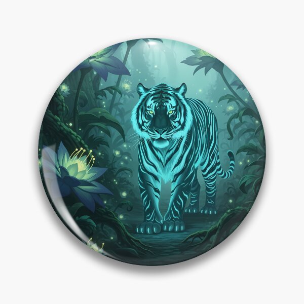 Item preview, Emerald Tiger – Keeper of the Forest designed and sold by Cherry Dreams.