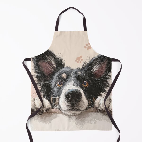 Item preview, Border Collie Peeking over Wall 01 designed and sold by Elisabeth Lucas.
