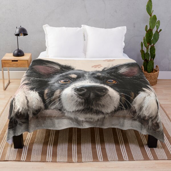 Item preview, Border Collie Peeking over Wall 01 designed and sold by Elisabeth Lucas.