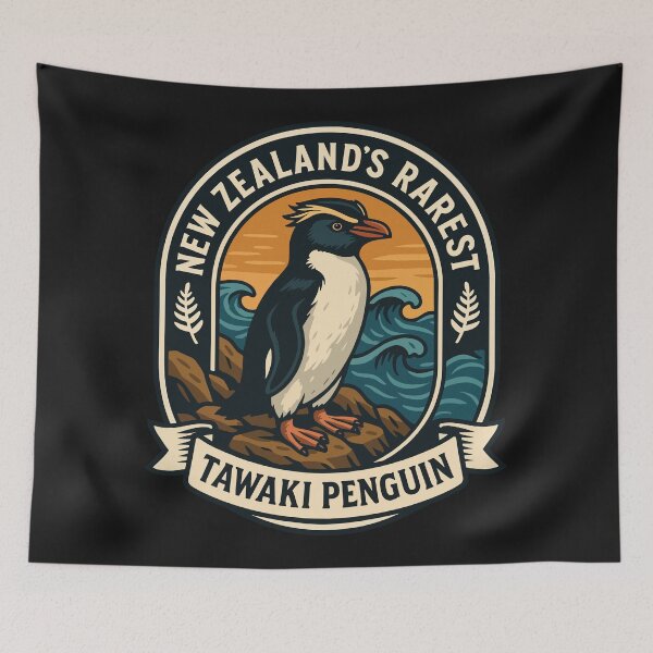 Item preview, Tawaki Penguin of New Zealand designed and sold by WildlifeInc.