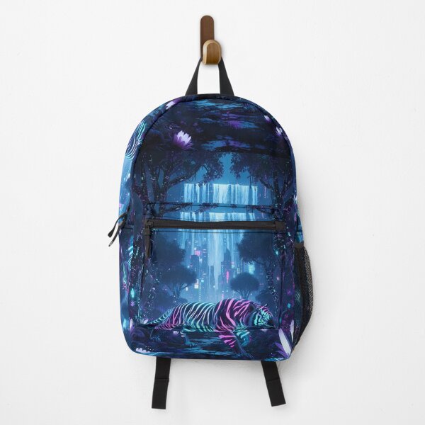 Item preview, Cyber Tiger – Neon Jungle King designed and sold by Cherry Dreams.