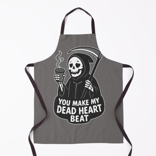 Item preview, Grim Reaper - You Make My Dead Heart Beat - Coffee Lover Art designed and sold by Skulls & Calaveras.