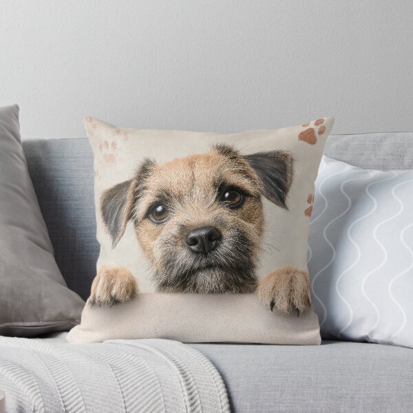 Item preview, Border Terrier Peeking over Wall 01 designed and sold by Elisabeth Lucas.