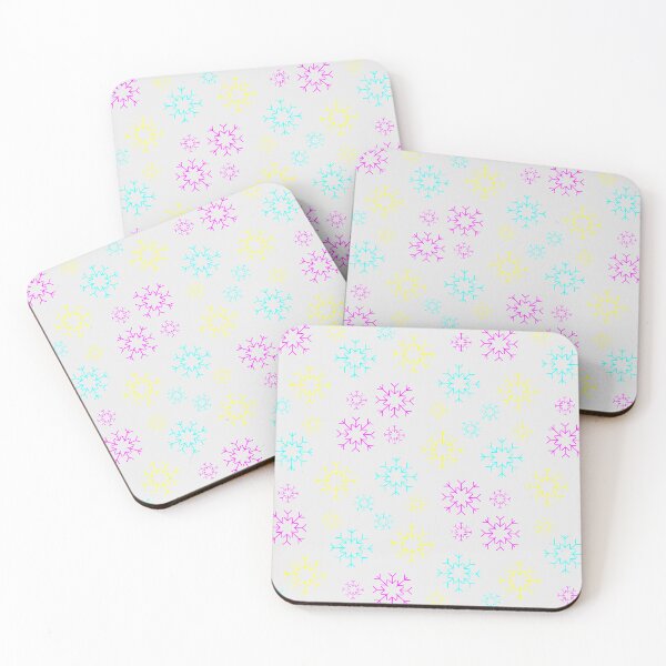Item preview, Bright Colored Snowflakes designed and sold by CJ Ramirez Art.