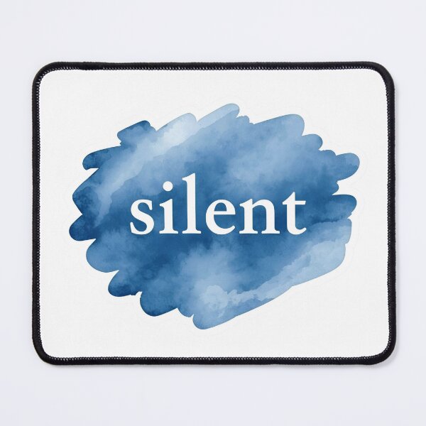 Item preview, Silent, Minimal Calm Sticker designed and sold by Moodune.
