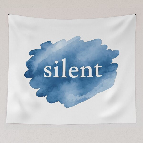 Item preview, Silent, Minimal Calm Sticker designed and sold by Moodune.