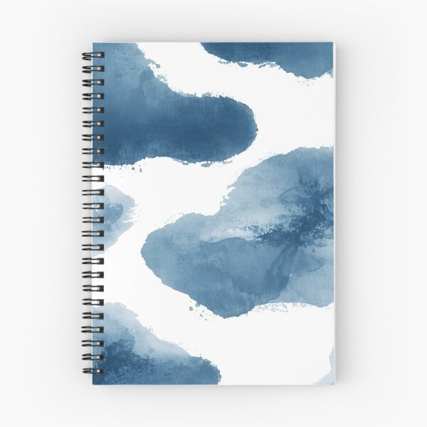 Item preview, Indigo Water Brush Waves – Japanese Abstract Flow designed and sold by MonoshiroStudio.