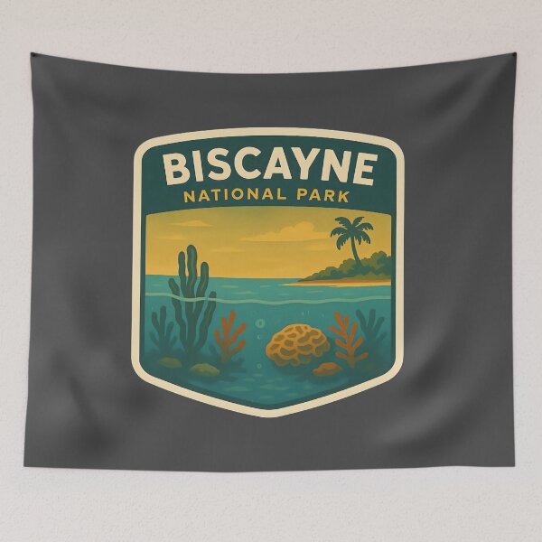Item preview, Vintage American National Park Print: Biscayne designed and sold by PinUpPizzazz.