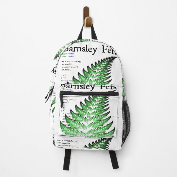 Item preview, Nerdy Vintage Barnsley Fern Fractal Math Science Teacher Black Text designed and sold by MathWare MathClips.