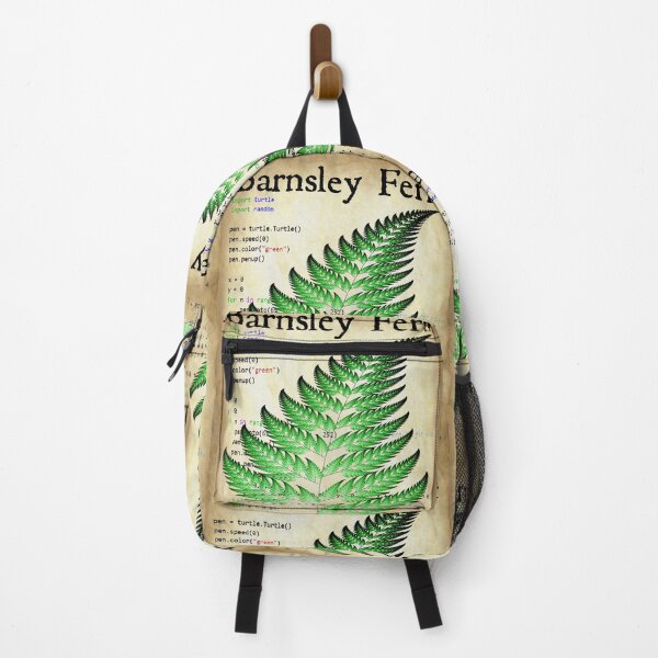 Item preview, Nerdy Vintage Barnsley Fern Fractal Math Science Teacher Black Text Parchment designed and sold by MathWare MathClips.