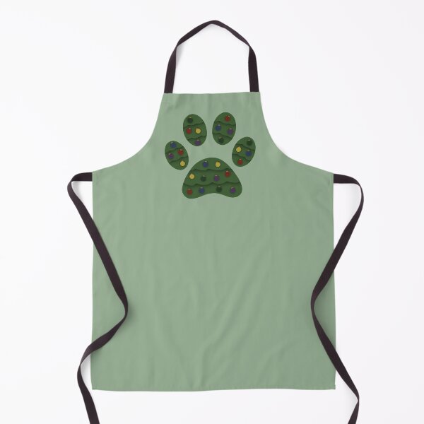 Item preview, Christmas Tree Paw Print designed and sold by Trotting Hooves.