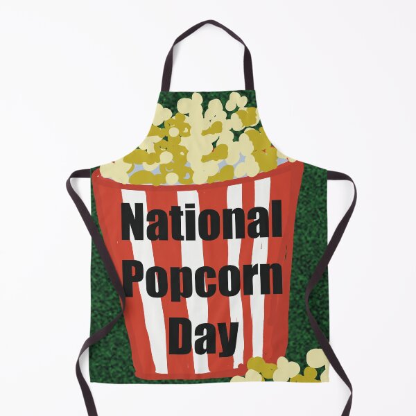 Item preview, National popcorn day 19 January popcorn in a red and white striped bucket designed and sold by empressbat merch.