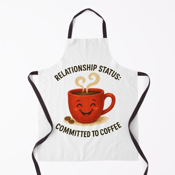 Item preview, Relationship Status: Committed to Coffee – Funny Red Mug Design for Coffee Lovers designed and sold by TheJoyfulPen.