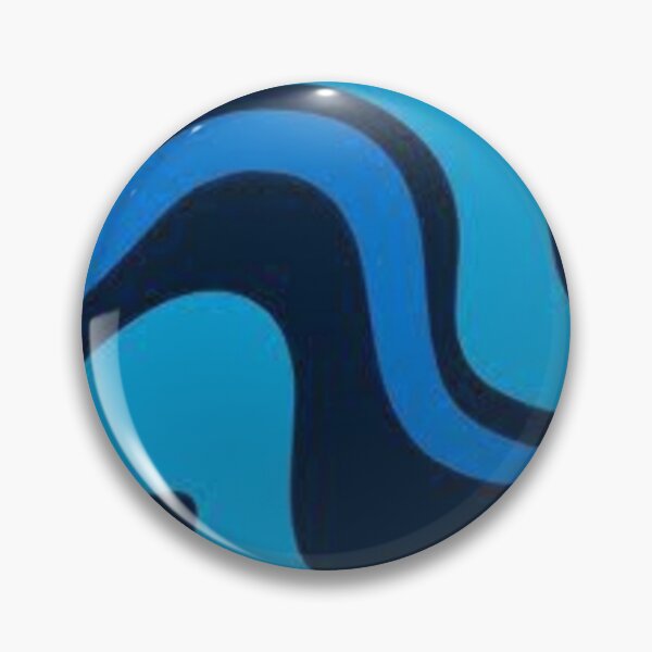 Item preview, Psychedelic blue bold waves ripple swirls pattern designed and sold by PATTERN4HAPPY.