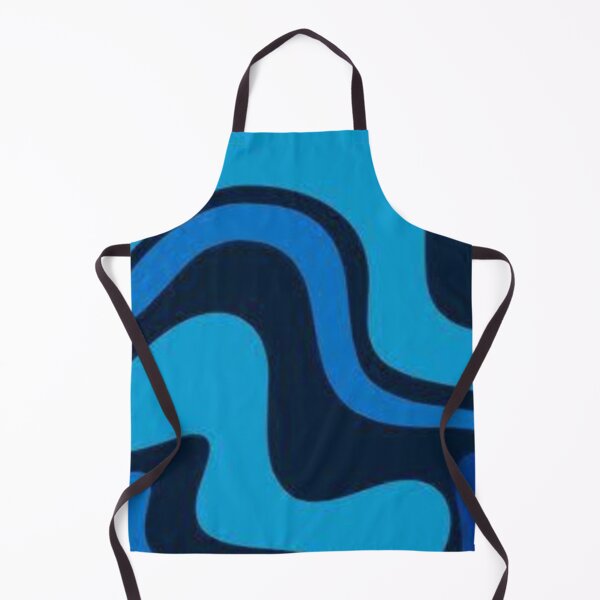 Item preview, Psychedelic blue bold waves ripple swirls pattern designed and sold by PATTERN4HAPPY.
