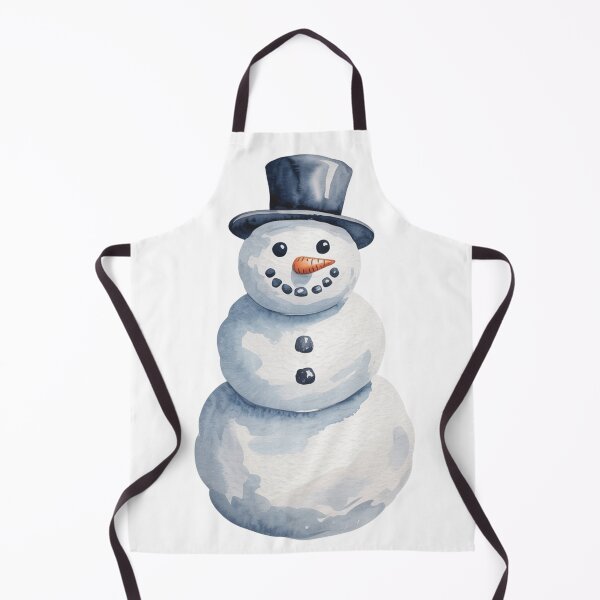 Item preview, Watercolor Snowman Art - Blue Top Hat Classic Winter Holiday Illustration designed and sold by Random Candy Studio.