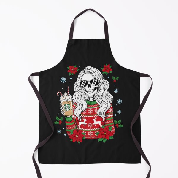 Item preview, Cool Skeleton Christmas Vibes | Trendy Gothic Holiday Coffee Art designed and sold by ColorSplash123.