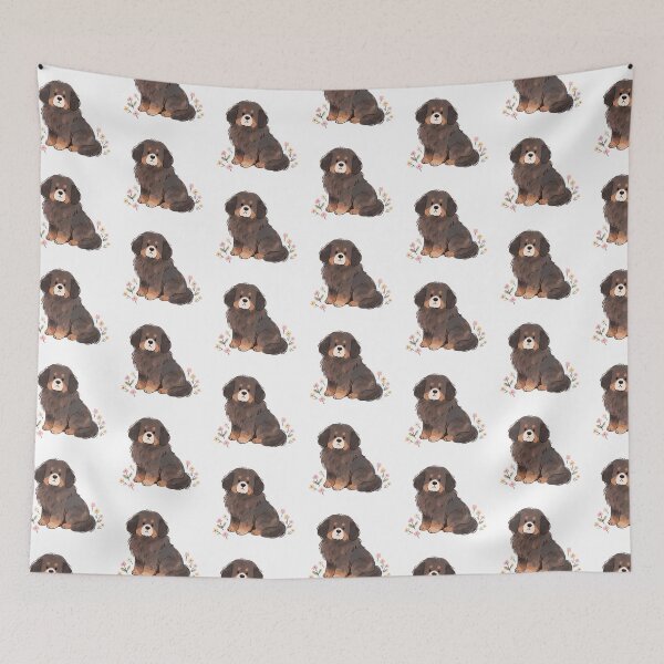 Item preview, Newfoundland Puppy Nursery Art designed and sold by TheAnimalZ00.