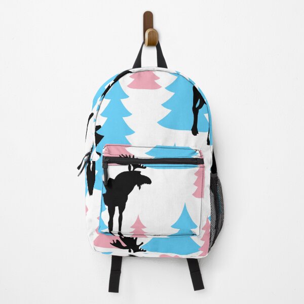 Item preview, Black Transgender moose in pine forest designed and sold by Chasing Autumns.
