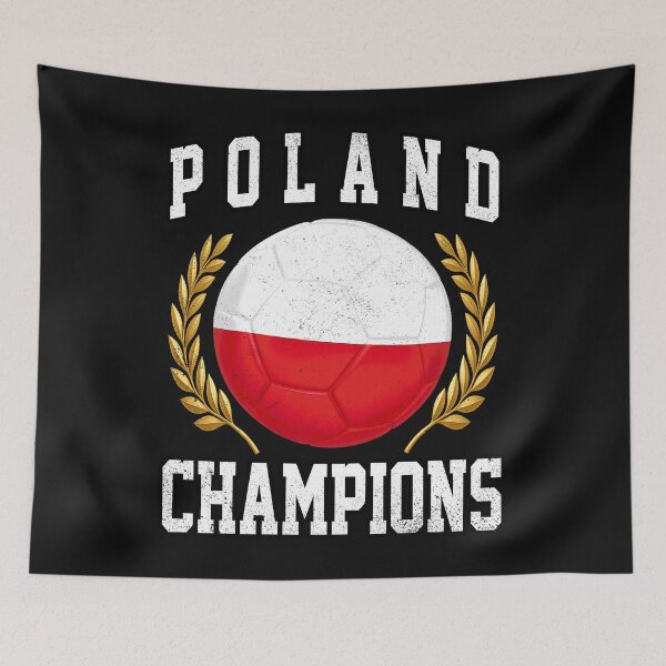 Item preview, SOCCER BALL FLAG CHAMPIONS - POLAND - Fans and Teams for Men and Women T-shirt designed and sold by wallsandpatts.
