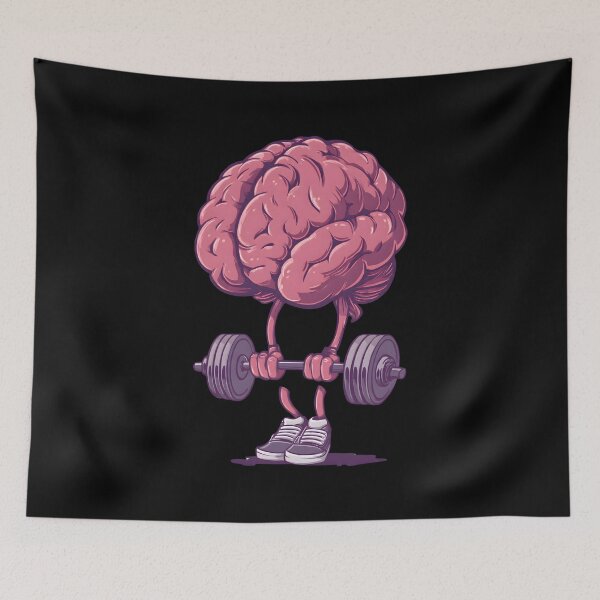 Item preview, Train Your Brain | Mental Fitness Art, Mindset Motivation, Cognitive Strength, Gym for the Mind Gift designed and sold by PureBrain.