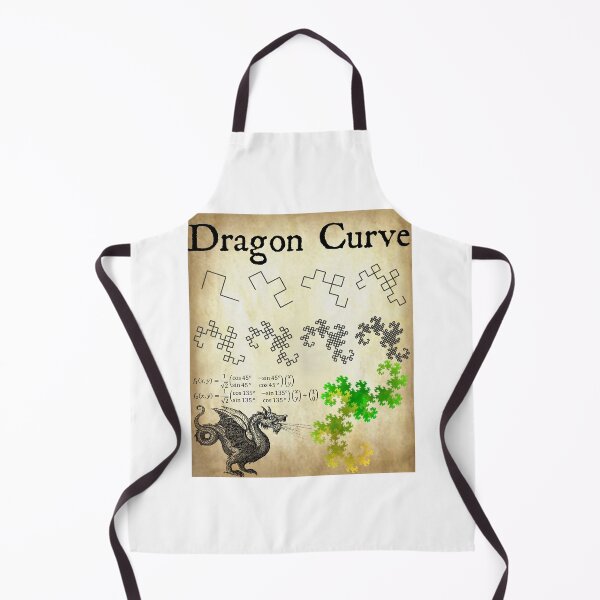 Item preview, Nerdy Vintage Dragon Curve Science Teacher Black Text Parchment designed and sold by MathWare MathClips.