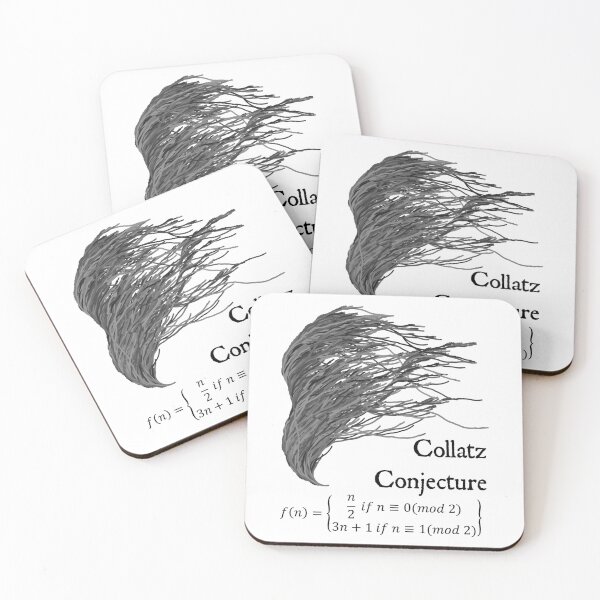 Item preview, Nerdy Vintage Collatz Conjecture 3n+1 Problem l Math Science Teacher Black Text designed and sold by MathWare MathClips.