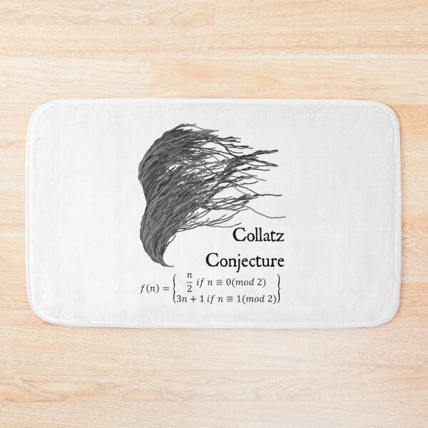 Item preview, Nerdy Vintage Collatz Conjecture 3n+1 Problem l Math Science Teacher Black Text designed and sold by MathWare MathClips.