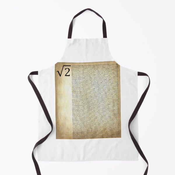 Item preview, Nerdy Vintage Digits of Square Root of Two Pythagoras' Constant Math Teacher Black Text Parchment designed and sold by MathWare MathClips.