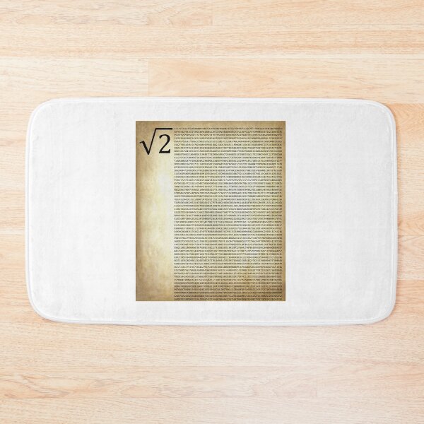 Item preview, Nerdy Vintage  Digits of Square Root of Two Pythagoras' Constant Math Teacher Black Text Parchment designed and sold by MathWare MathClips.