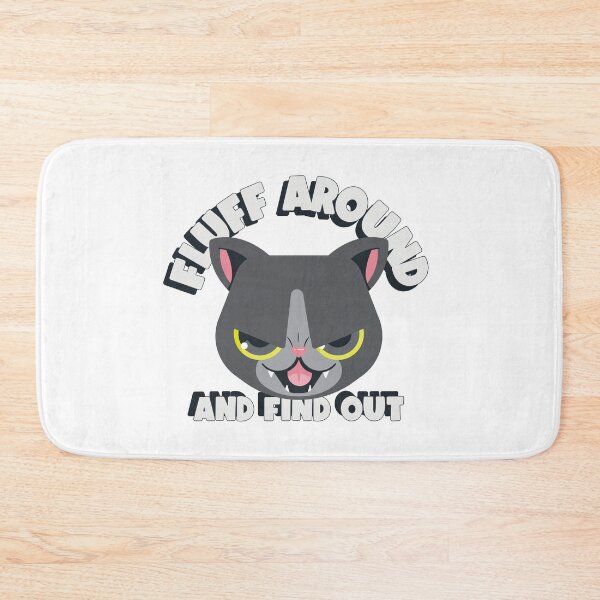 Item preview, fluff around and find out evil cat designed and sold by WolfmanProphecy.