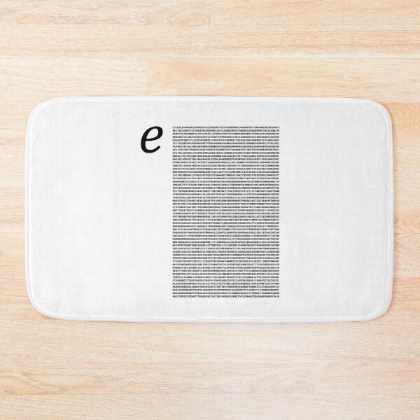 Item preview, Nerdy Vintage  Digits of e Euler's Constant Math Teacher Black Text designed and sold by MathWare MathClips.