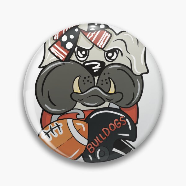 Item preview, Ilustración retro de un aficionado al fútbol americano con un bulldog designed and sold by JP Creative Grit.